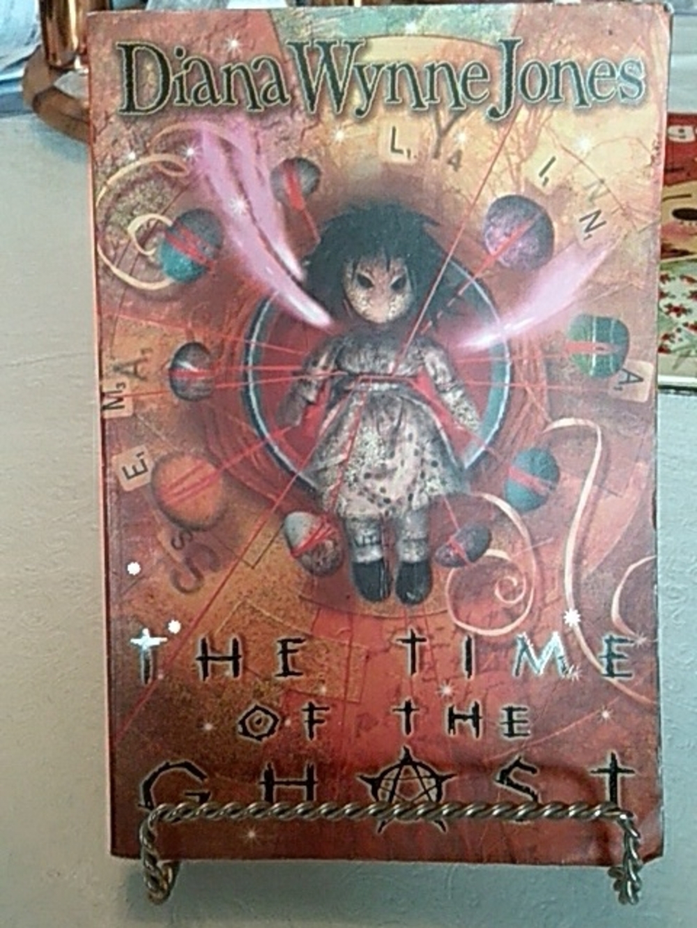 Diana Wynne Jones - The Time of the Ghost (Book) - Rust & Teal Cover